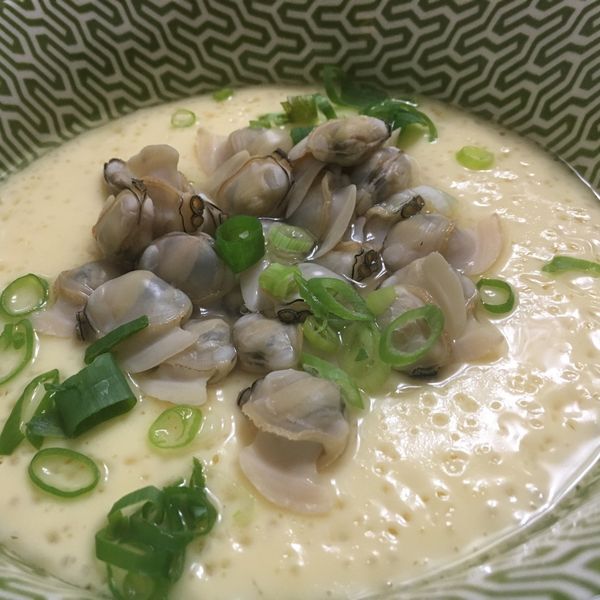 超滑嫩鮮蛤蜊蒸蛋 : 笑叔試一試一起做