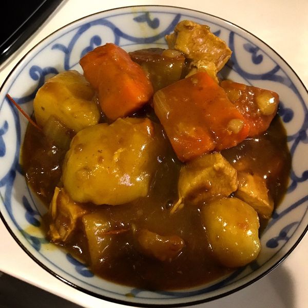 蘋果雞肉咖哩(飯) : 扁扁一起做