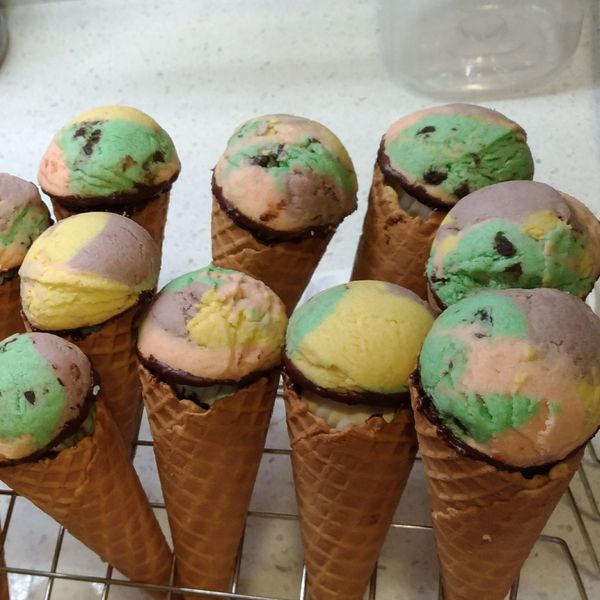 🌈彩虹迷你冰淇淋餅乾:Show Su 一起做