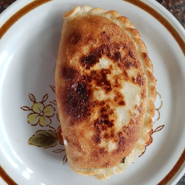 韭菜盒子：張伶如 一起做