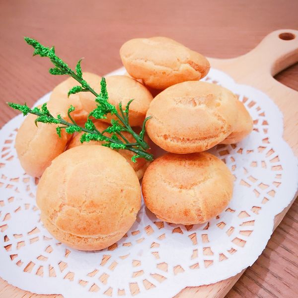 簡易鮮奶油泡芙:joy 一起做