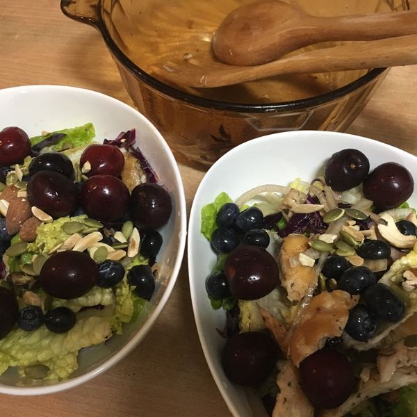 香煎雞腿排橄欖油蘿蔓沙拉 : 林淑敏一起做