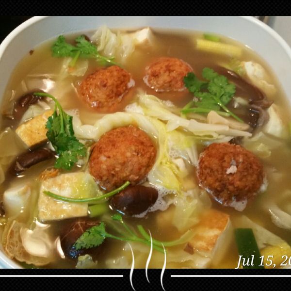 野菜多多紅燒獅子頭：Debby Lulu 一起做