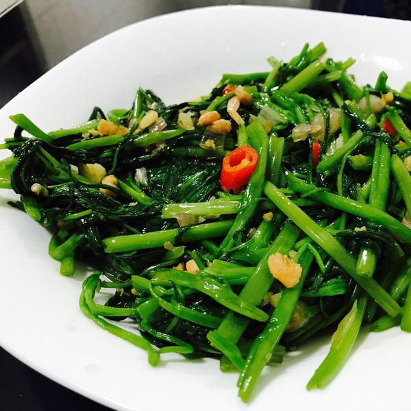 泰式蝦醬空心菜 : Menda一起做