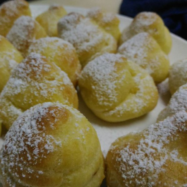 簡易鮮奶油泡芙:貓兒 一起做