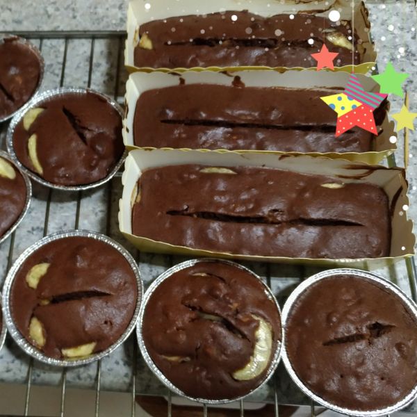 香蕉可可磅蛋糕(減糖減油版） : 雪之舞一起做