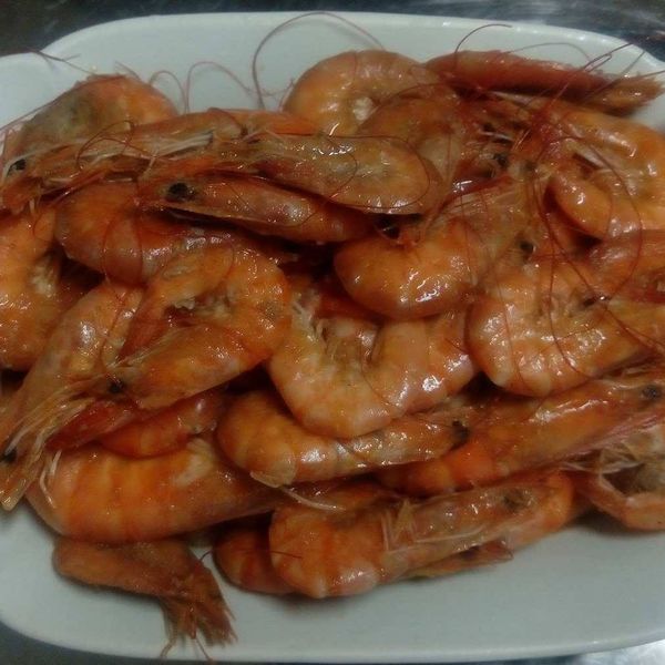 鹽焗鮮蝦 : 雅詩一起做