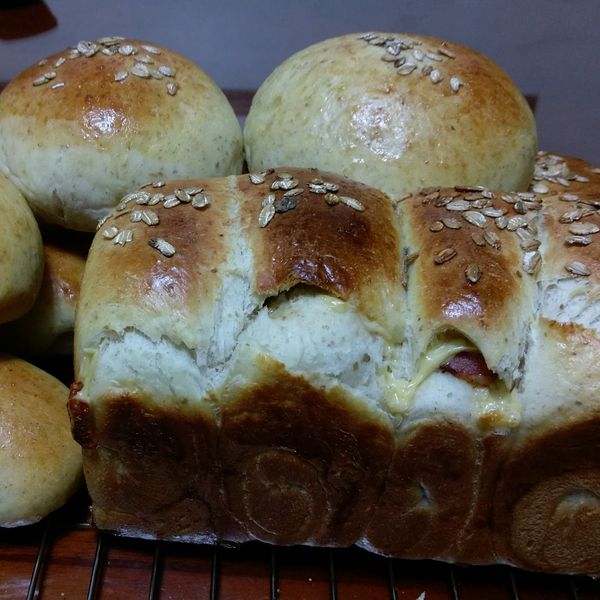 50%全麥山形吐司~直到第三天還依舊柔軟 : 咕一起做