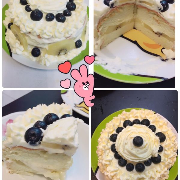 原味戚風蛋糕(6吋):Grass Huang 一起做