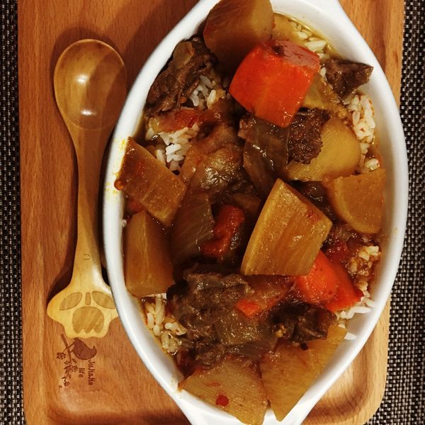 紅燒牛腩燴飯 : 甄婉婉一起做