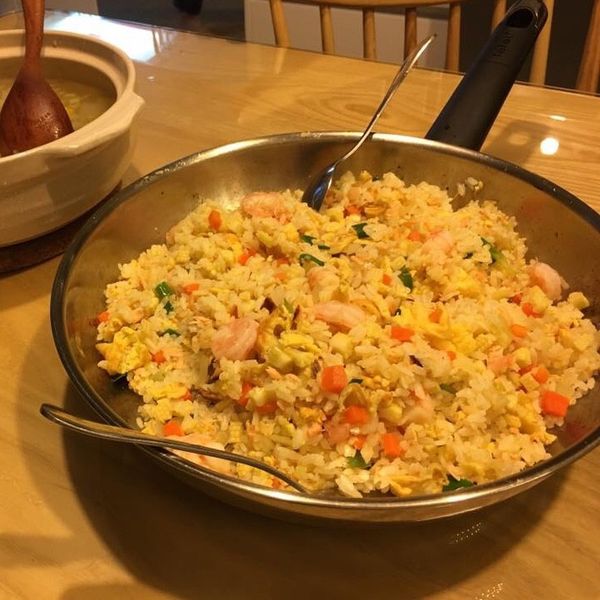 火腿蛋炒飯 : 柔義理的灶咖一起做