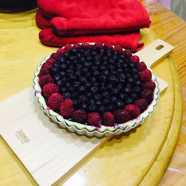 濃醇覆盆莓巧克力塔 : JUNG一起做