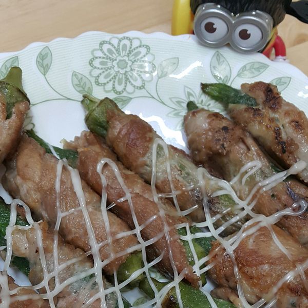照燒秋葵肉捲 : Maranda Lin一起做