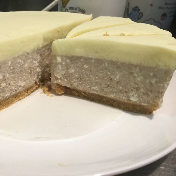 香蕉卡士達生乳酪蛋糕 免烤箱 : 興趣使然的魚一起做