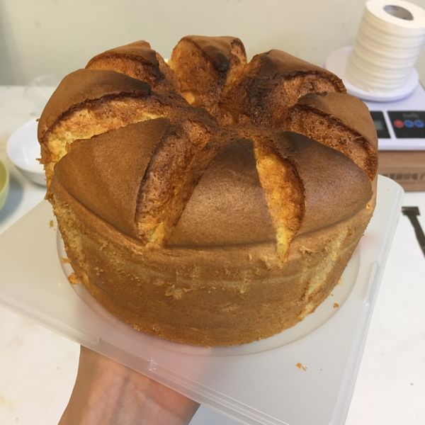 原味戚風蛋糕(6吋):Grass Huang 一起做