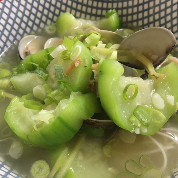 絲瓜蛤蜊麵線：笑叔試一試 一起做