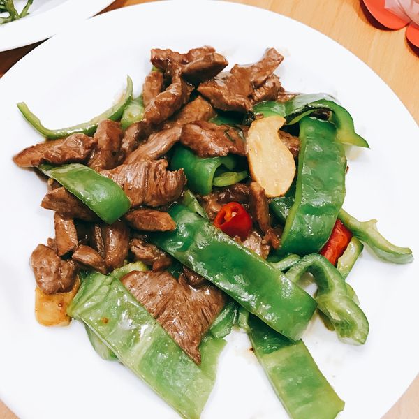 青椒炒牛肉片：Winni Wen 一起做