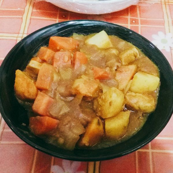 雞肉咖哩：Panda 一起做