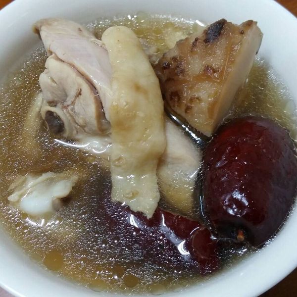 零廚藝的香菇雞湯(電鍋料理) : S&Cm一起做