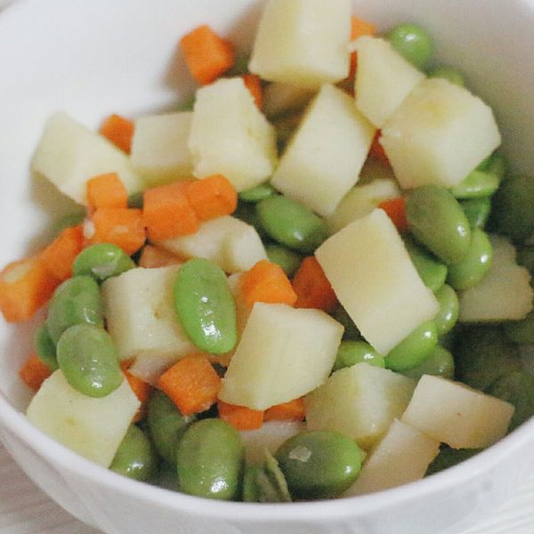 素食繽紛炒毛豆：凜亞 一起做