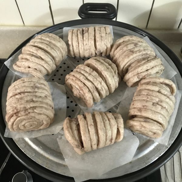 純天然的芋頭饅頭:Niko Chiu 一起做