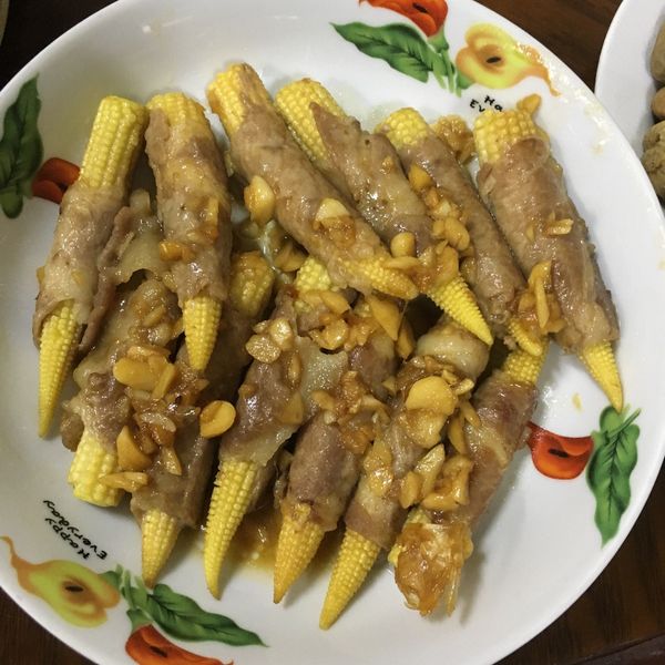 壽喜醬燒玉米筍肉捲🌽：Chiu Chiu 一起做