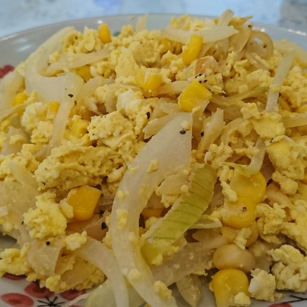 洋蔥玉米炒蛋：Shayne 一起做