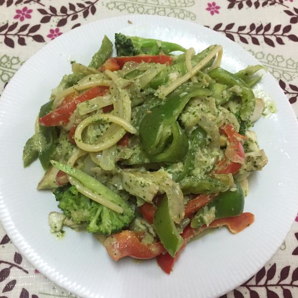 *青醬* 雞肉義大利麵 : Mercy's 健康不長肉食譜一起做