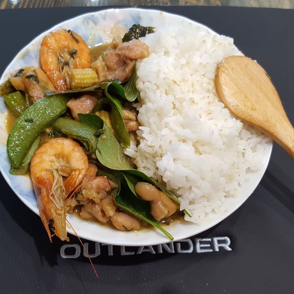 (秘訣大公開) 泰式綠咖哩 : 獅子花一起做