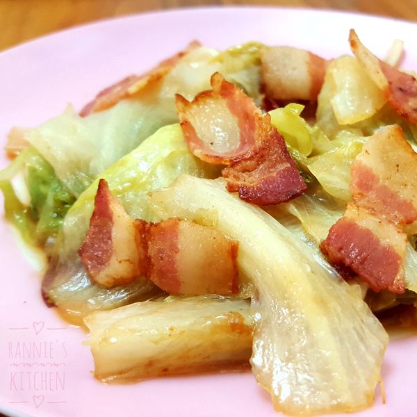 瑪莉廚房：培根清炒高麗菜 : Rannie Chung一起做