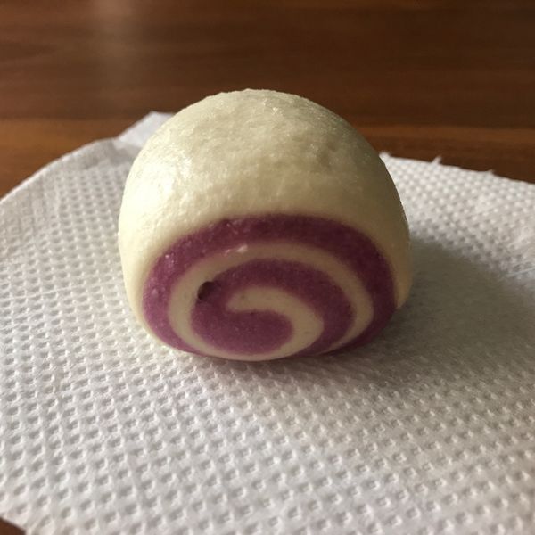 寶寶食譜【紫薯饅頭捲】：Wendy Wang 一起做