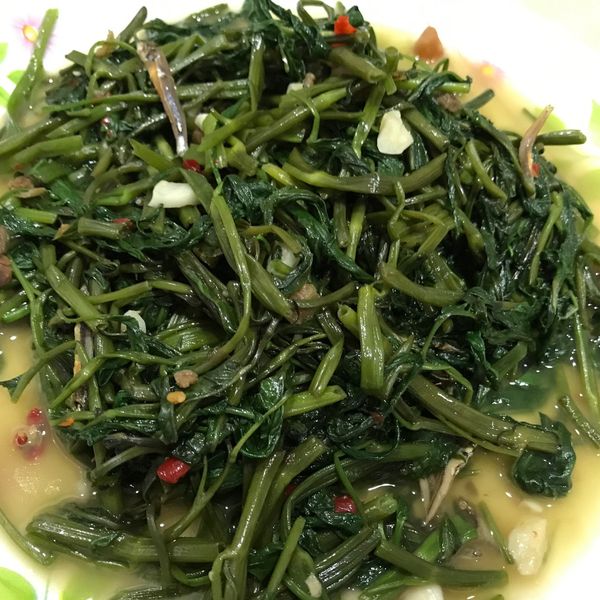 澎湖郭家賜福干貝醬炒空心菜：張宜庭 一起做