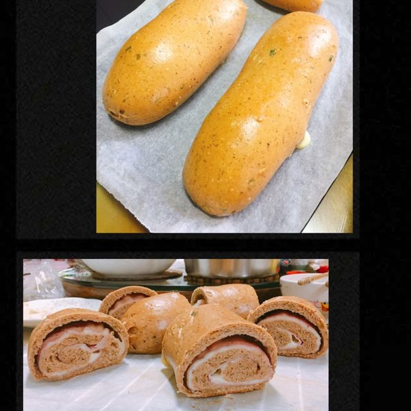 九層塔(羅勒)火腿起司麵包 : Melissa Lin一起做