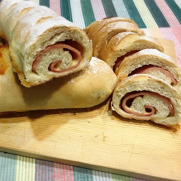 義式羅勒火腿起司麵包 : 🍳Sunny愛料理🍽一起做