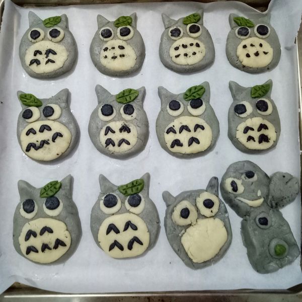 【肉桂打噴嚏】可愛的龍貓♥造型餅乾：Xiaotong Lin 一起做