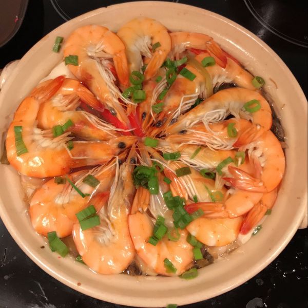 鮮蝦粉絲砂鍋煲 : mamasun一起做