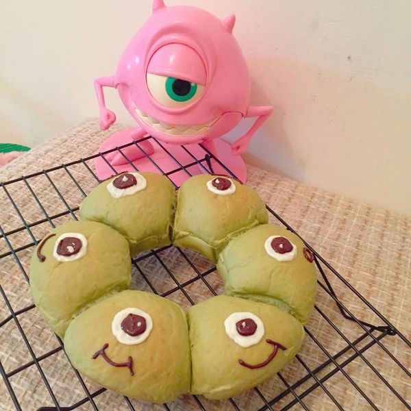 ちぎりパン 大眼仔的抹茶紅豆麵包:伊崎芸芸 一起做