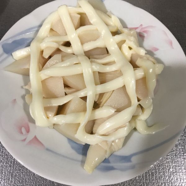 涼筍沙拉(電鍋蒸法)：芯慧的簡單料理💕 一起做