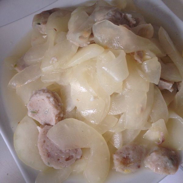 [瓜果類]大黃瓜炒貢丸：lisa 一起做