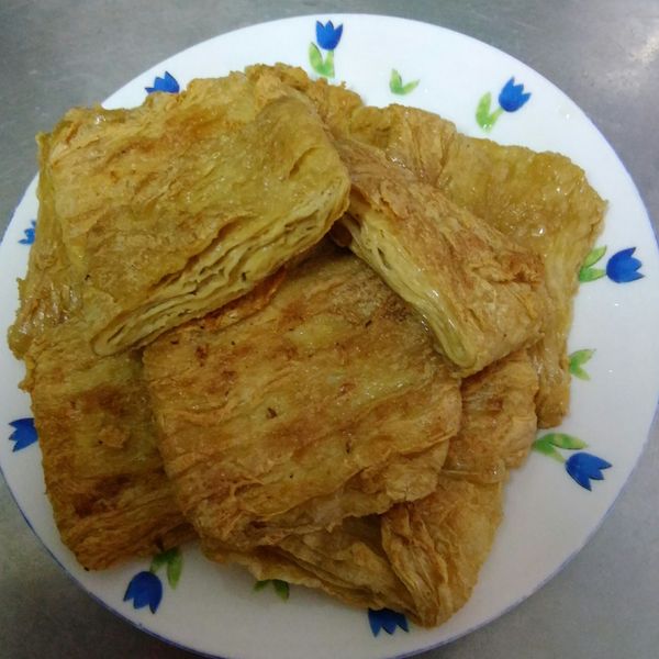 容一起做了香煎素豆包