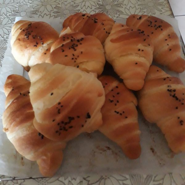 可頌起酥牛角麵包：冰冰 一起做