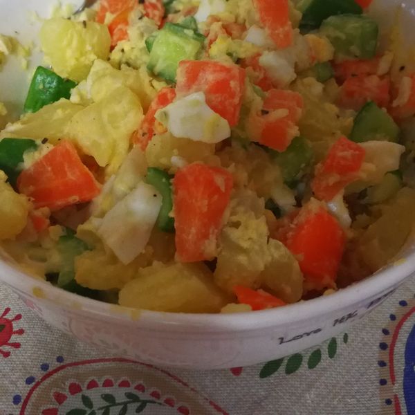 馬鈴薯蛋沙拉 【新手不敗料理】 : 甜姐兒一起做