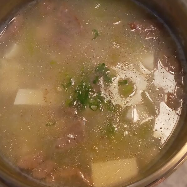 清爽美味的絲瓜鹹蛋豆腐羹：林小馨 一起做