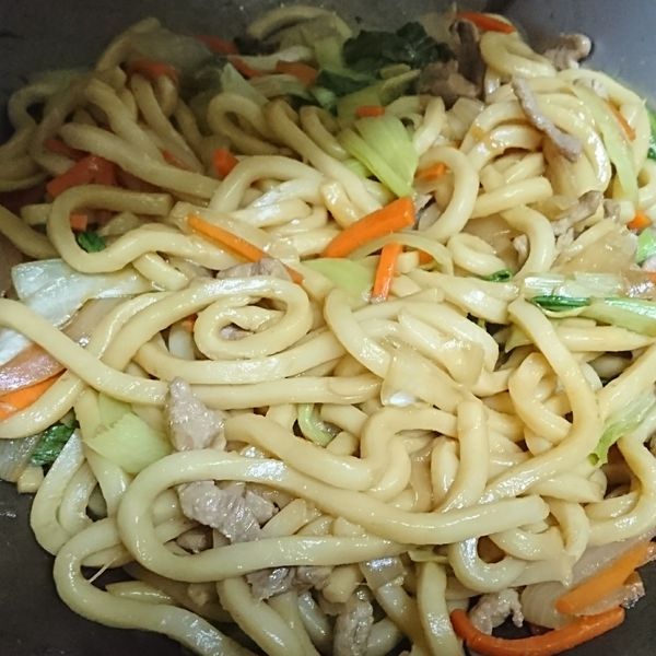 日式炒烏龍麵 : ruru一起做