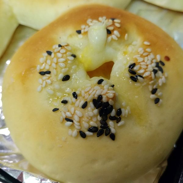 摩佐瑞拉起士芝麻麵包球 : lisa一起做