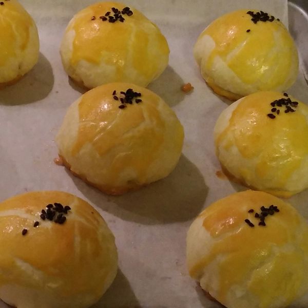 初學者必學 蛋黃酥 : 喵喵一起做