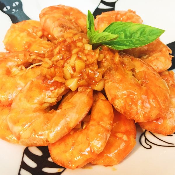 檸檬奶油蝦 : 戀抹茶一起做