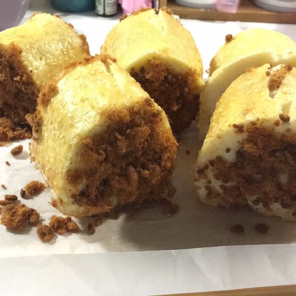 肉鬆麵包卷:米寶/米霏馬麻 一起做