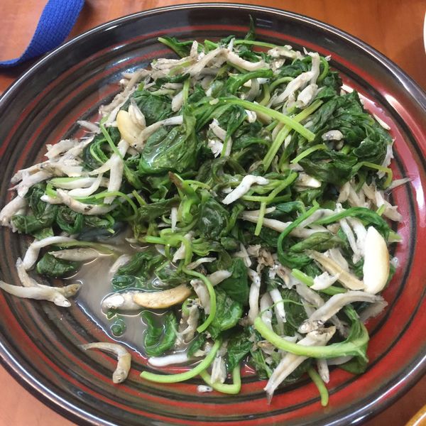 莧菜吻仔魚 : 蘇榮彬一起做