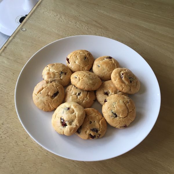 蔓越莓餅乾【鬆餅粉製作】：Janice Chiu 一起做